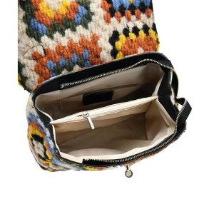 Multicolored crochet bag